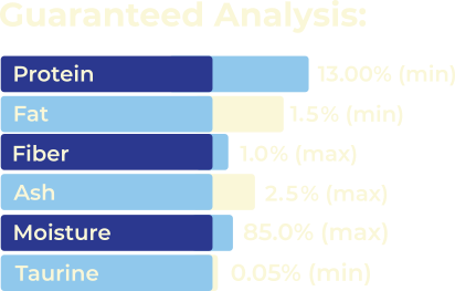 PACIFIC TUNA WITH CHICKEN Guaranteed Analysis